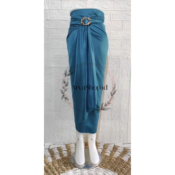 Satin Wrap Skirt Rok Lilit Satin_ArvaShop.Id