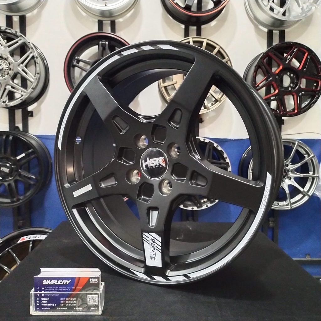 Jual Velg Mobil R16 Pente Hsr Semi Matte Black City City Z City New ...
