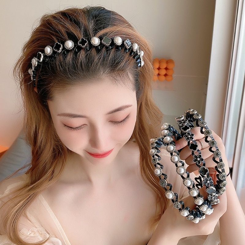 Jual Bando Fashion Korea Bando Rambut Mutiara Bando Rambut Elastis