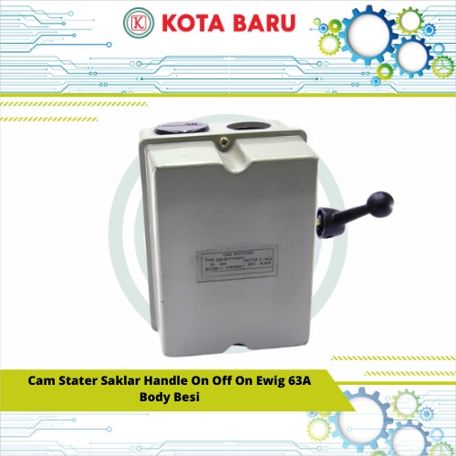 Jual Cam Stater Saklar Handle On Off On Ewig 63A Body Besi | Shopee ...
