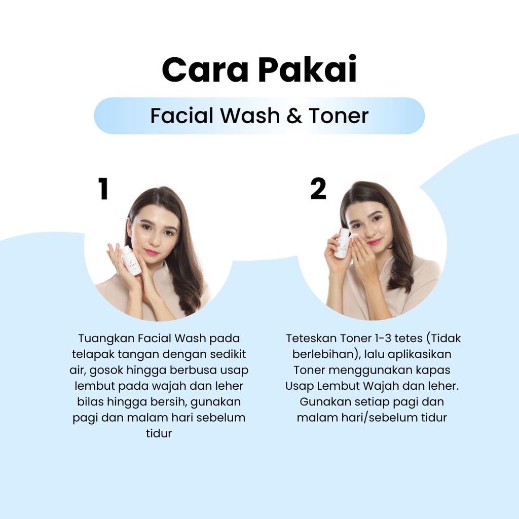 Jual Skincare 2 in 1 Toner & Facial Wash Leika Skin Care Resmi BPOM