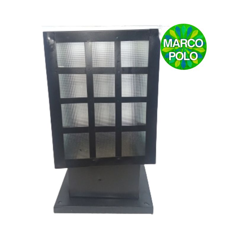 Jual Lampu Pagar Minimalis Black Kotak | Shopee Indonesia