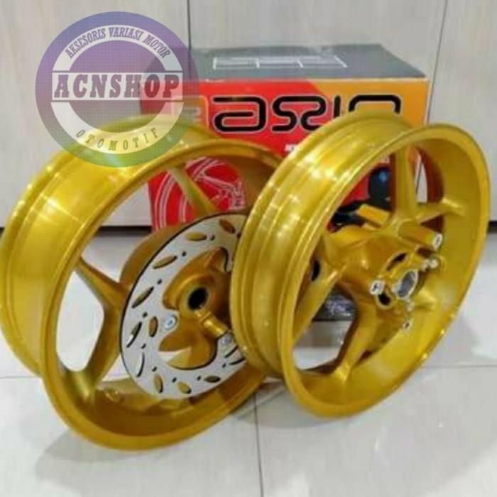 Jual Velg Axio Aerox Nmax Double Fungsi Disc Tromol Gold Terbaru Shopee Indonesia