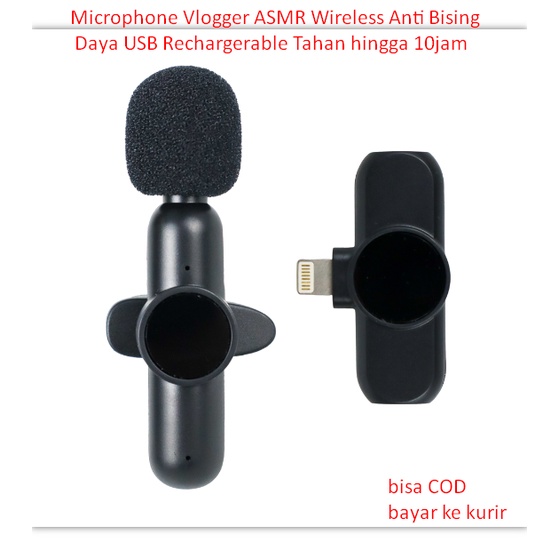 Jual Microphone Vlogger ASMR Wireless Anti Bising Daya USB ...