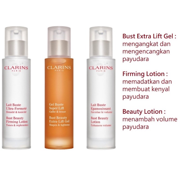 Jual CLARINS Bust Beauty Extra-Lift Gel / Beauty Firming Volume | Shopee Indonesia