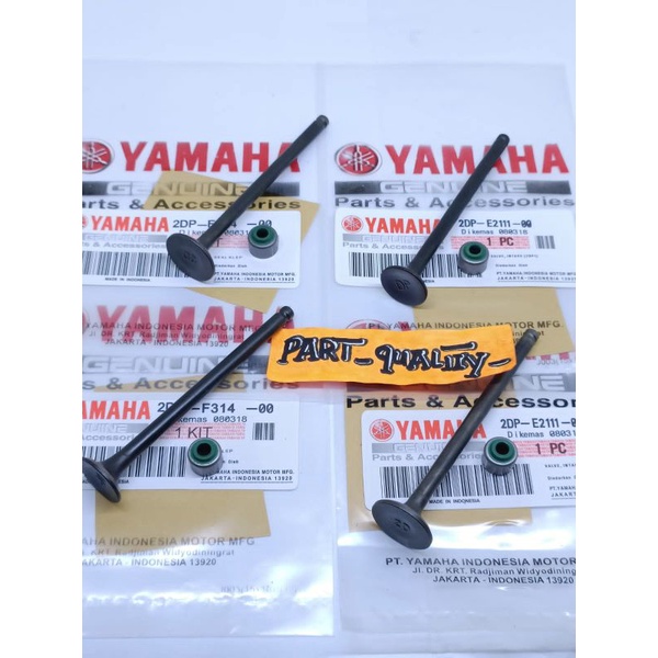 Jual Klep set 2DP in dan ex plus seal klep Yamaha Nmax 155 old Nmax 155