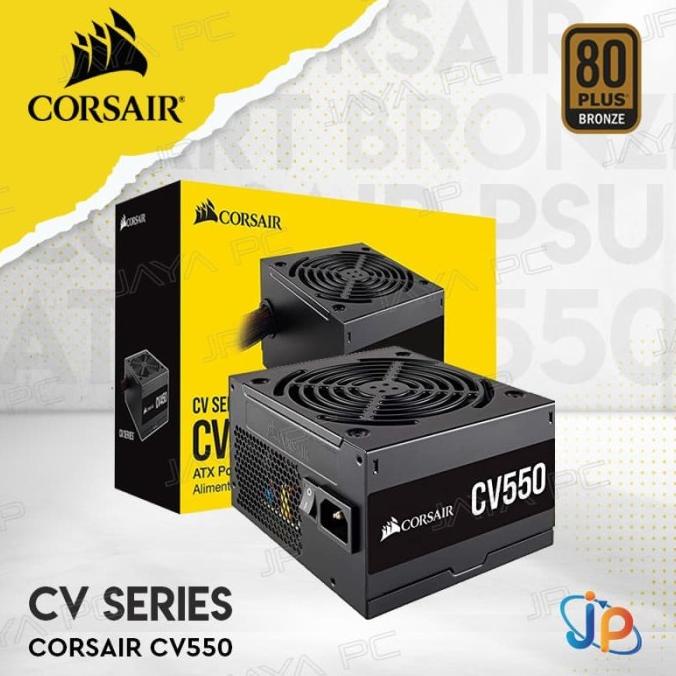 Jual Corsair Cv550 550Watt Psu/ Power Supply 550W 80 Plus Bronze Komponen Pc / Komputer