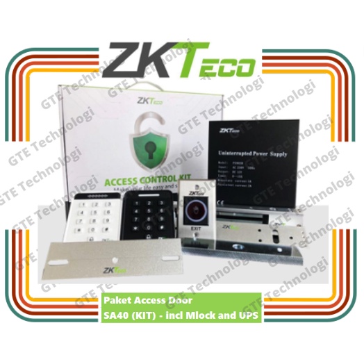 Jual PAKET LENGKAP ACCESS DOOR ZKTeco SA40 KIT | Shopee Indonesia