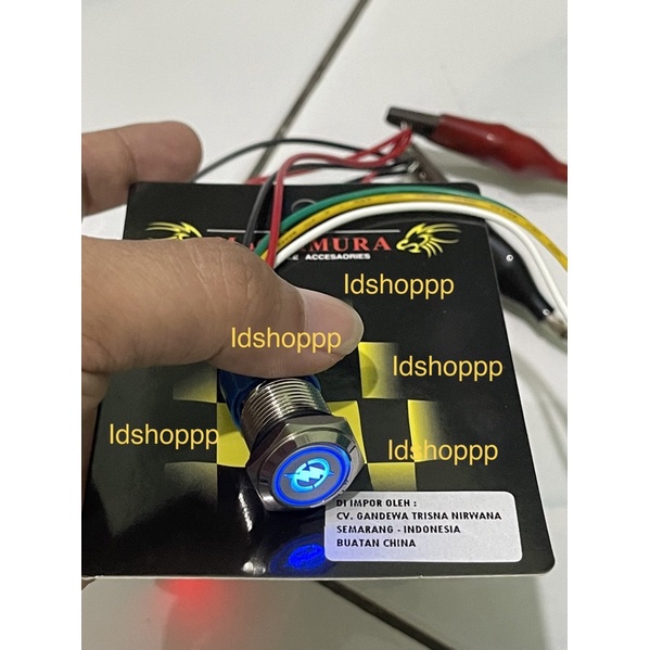 Jual Saklar Led Stainless Tombol On Off Push Button Metal Plus Soket Dan Kabel Shopee Indonesia