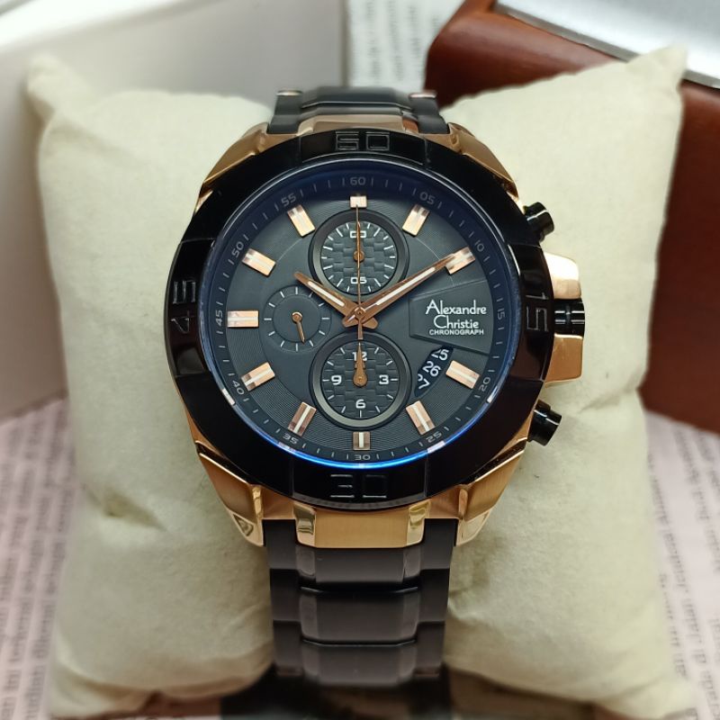 Alexandre christie black hot sale rose gold