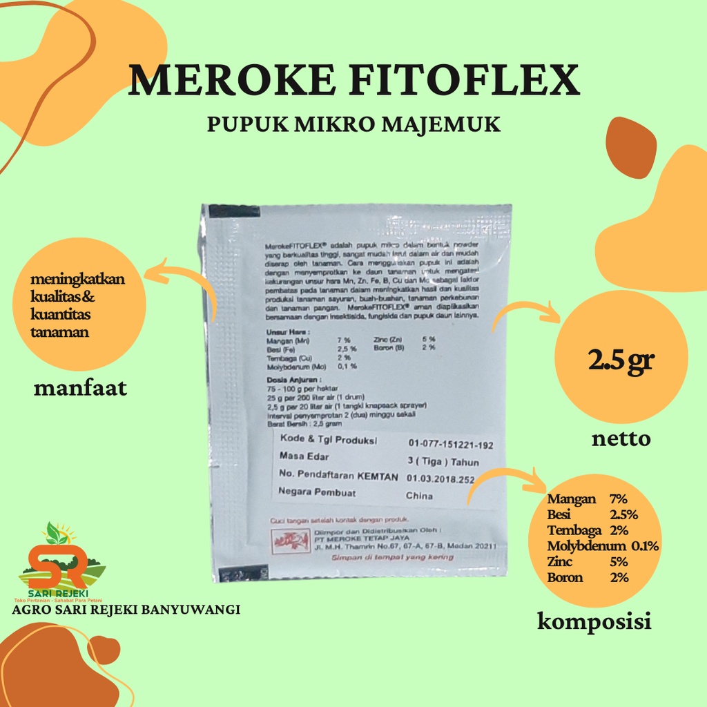 Jual PUPUK MIKRO FITOFLEX MEROKE 2.5GR | Shopee Indonesia