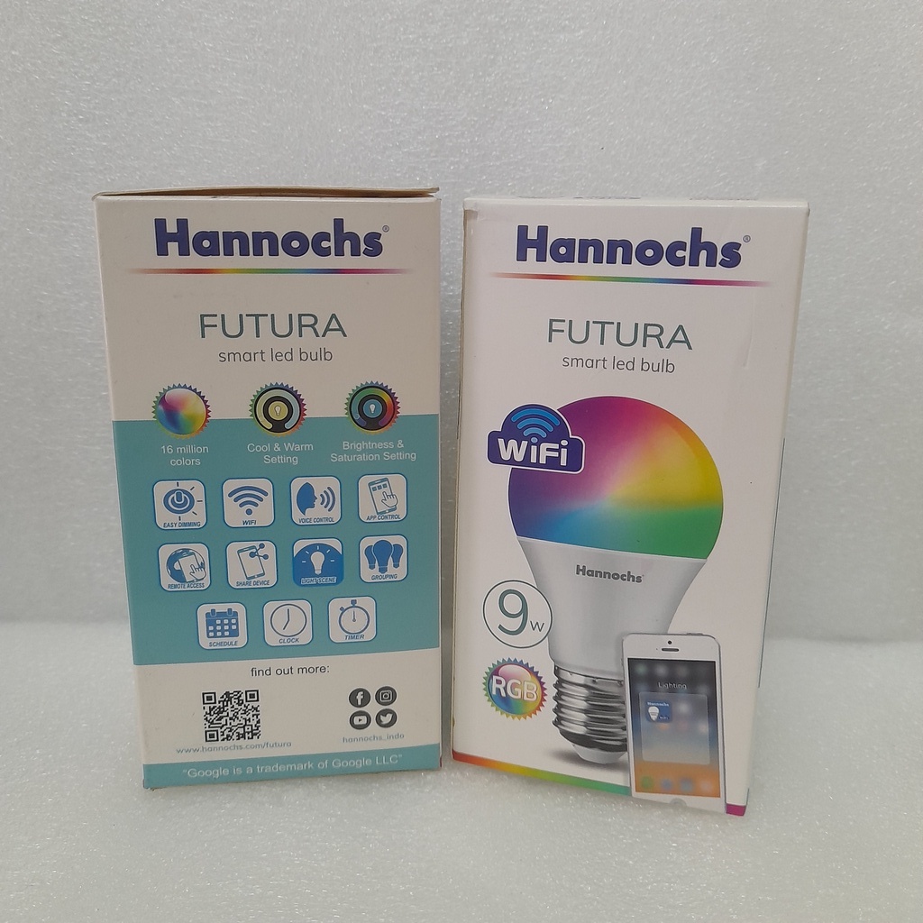 Jual LAMPU LED HANNOCHS SMART WIFI FUTURA 9W RGB | Shopee Indonesia