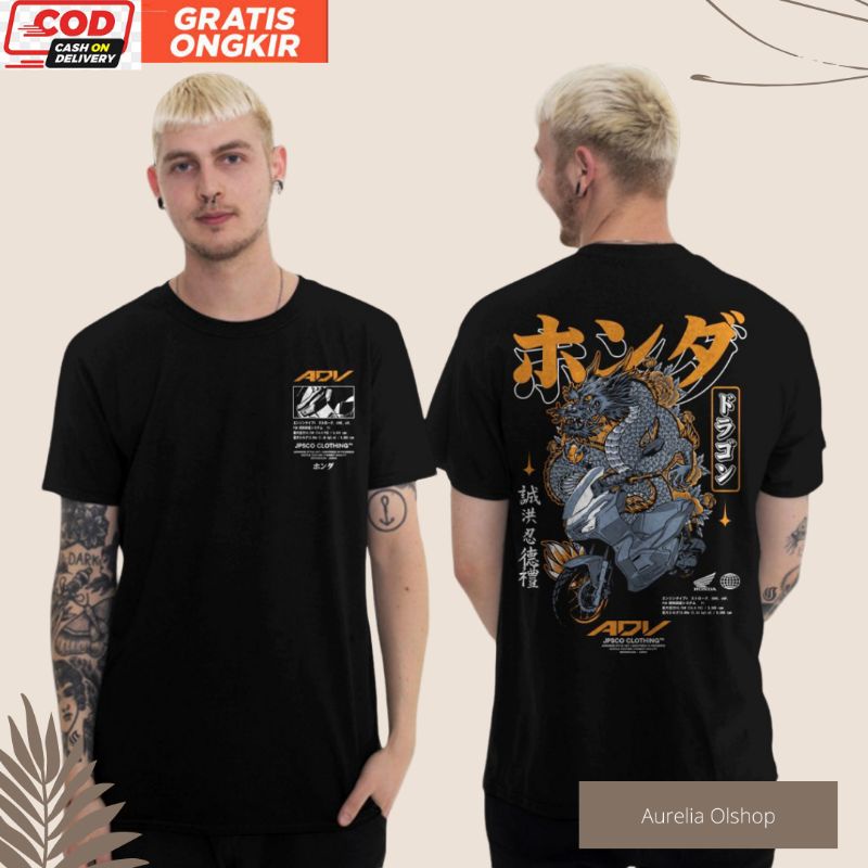 Jual Baju Kaos Honda ADV Rider 150 Original Cotton Model Baru | Shopee ...