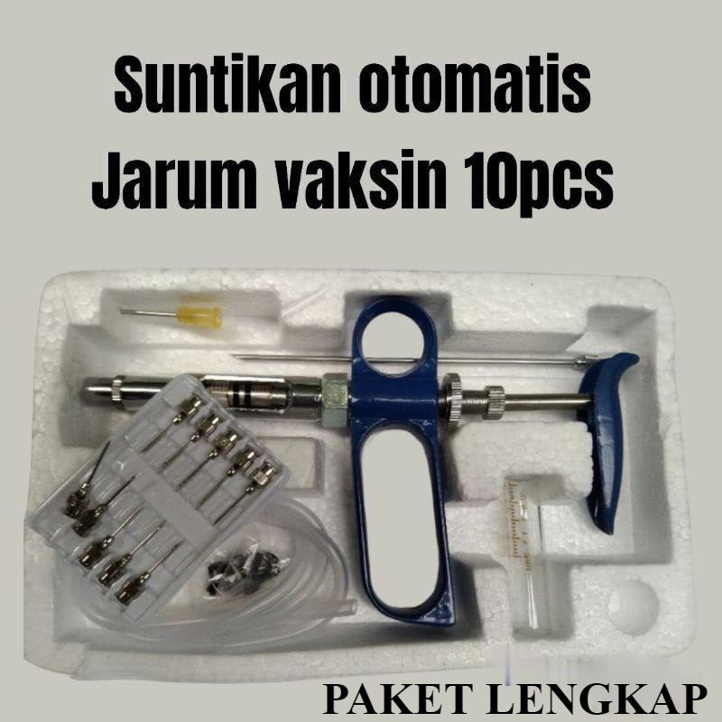 Jual Alat Injeksi Vaksin Dan Jarum Pcs Kapasitas Ml Isi Ulang Otomatis Suntikan Hewan Ternak