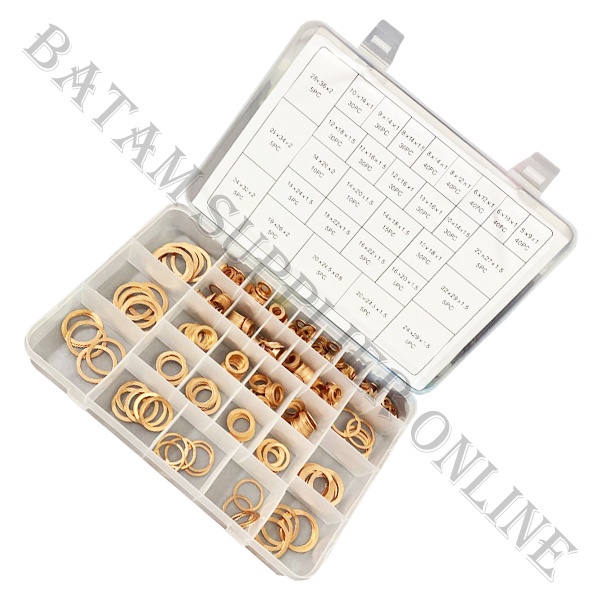 Jual Copper Washer Set 568 pcs IMPA 813080 Ring Tembaga Set - 230 ...