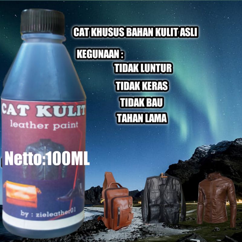 Jual COD cat jaket kulit asli isi 100ml permanen | Shopee Indonesia