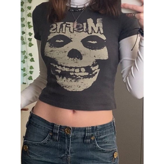 Jual BISA COD BACA DESKRIPSI SIZE MISFITS BABY TEE CROP TEE TANK