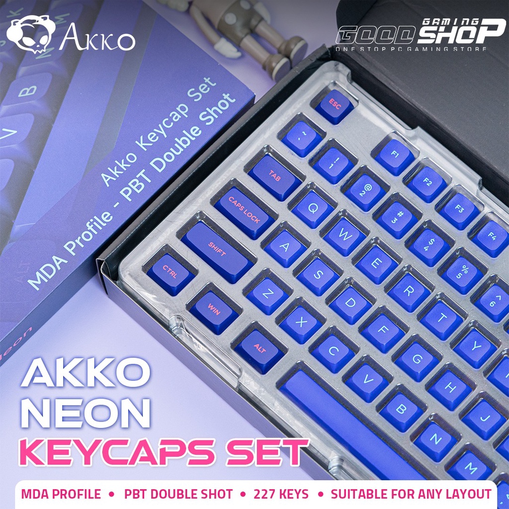 Jual Akko MDA Keycap Set Neon Keycaps Shopee Indonesia