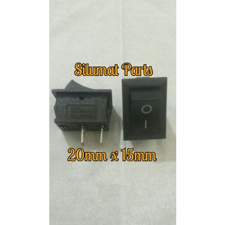 Jual Saklar 21mm x 15mm / Rocker Switch 2pin / SWITCH KARAOKE On-Off 2 ...