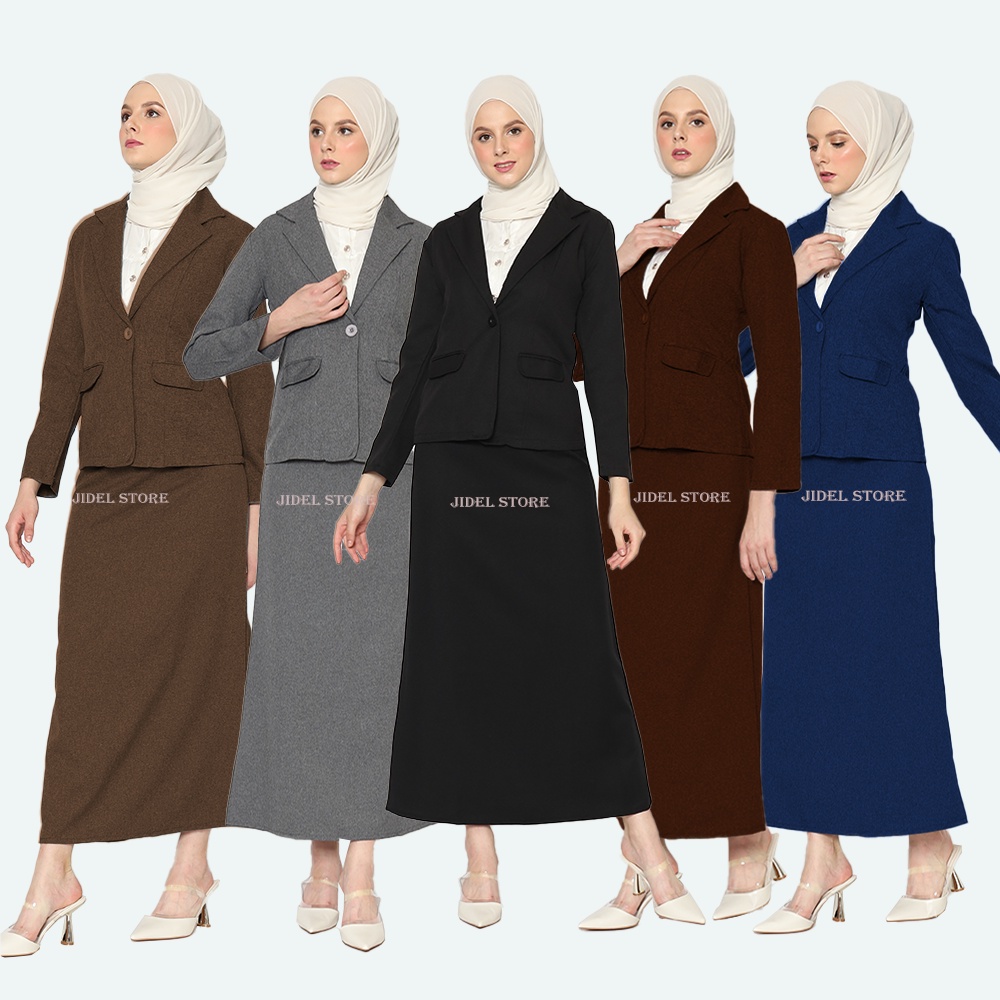 Jual Rok Kerja Panjang Wanita LINE A Ukuran S - 5L JUMBO Bahan ...