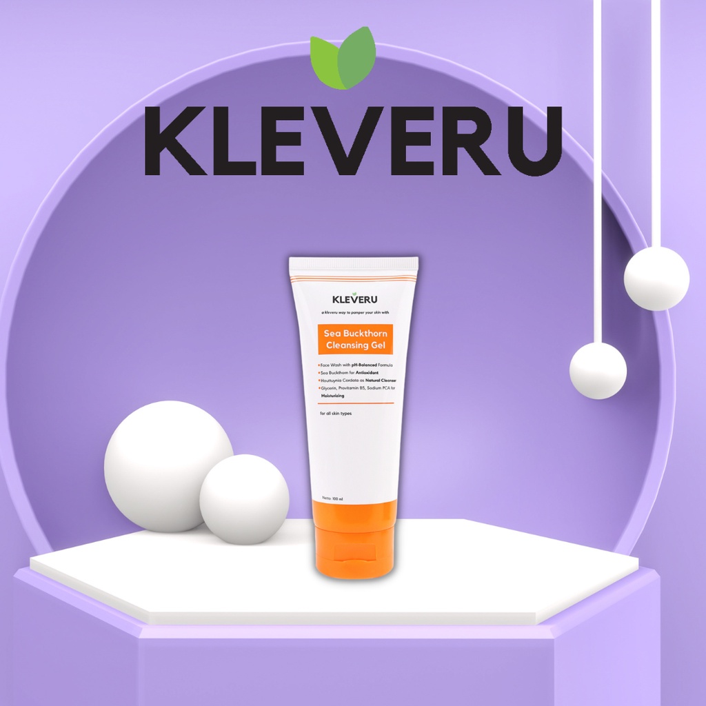 Jual KLEVERU Sea Buckthorn Cleansing Gel ( Face Wash ) Shopee Indonesia
