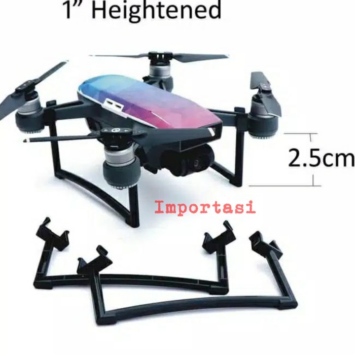 Jual Landing Gear DJI SPARK Hightened Leg Extension Skid Kaki