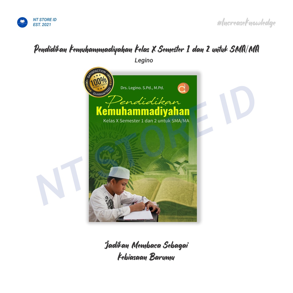 Jual Buku Pendidikan Kemuhammadiyahan Kelas X Semester 1 Dan 2 Untuk ...