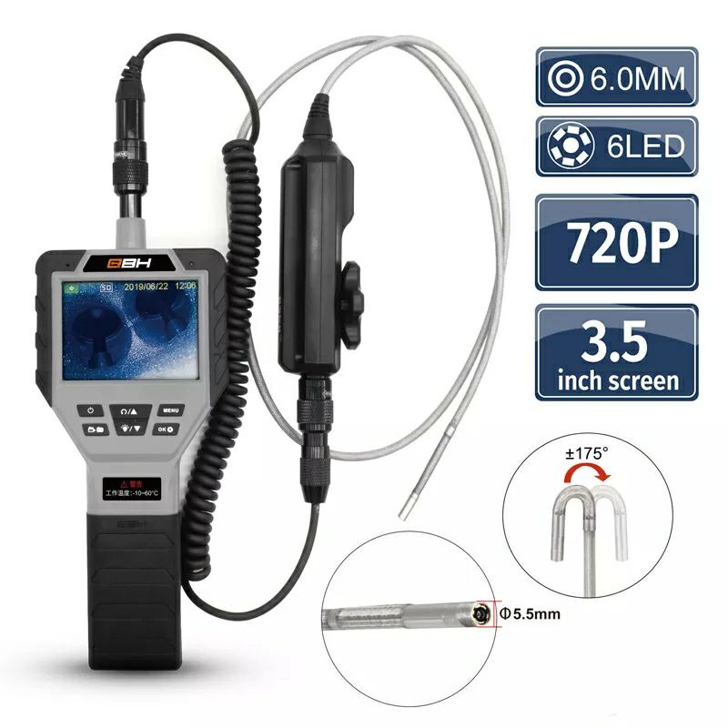 Jual Steering Sewer Inspection Camera 6mm Semi-Flexible 3.5 