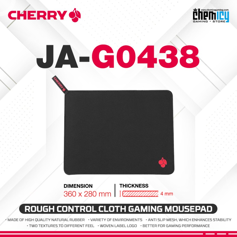 Jual Cherry JA-G0438 Rough Control Version Cloth Gaming Mousepad ...