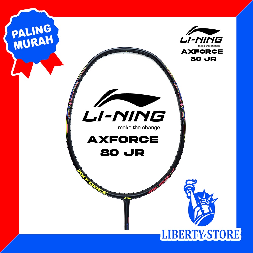 Jual Raket Badminton ORIGINAL LINING AXFORCE 80 JR + TAS | Shopee Indonesia
