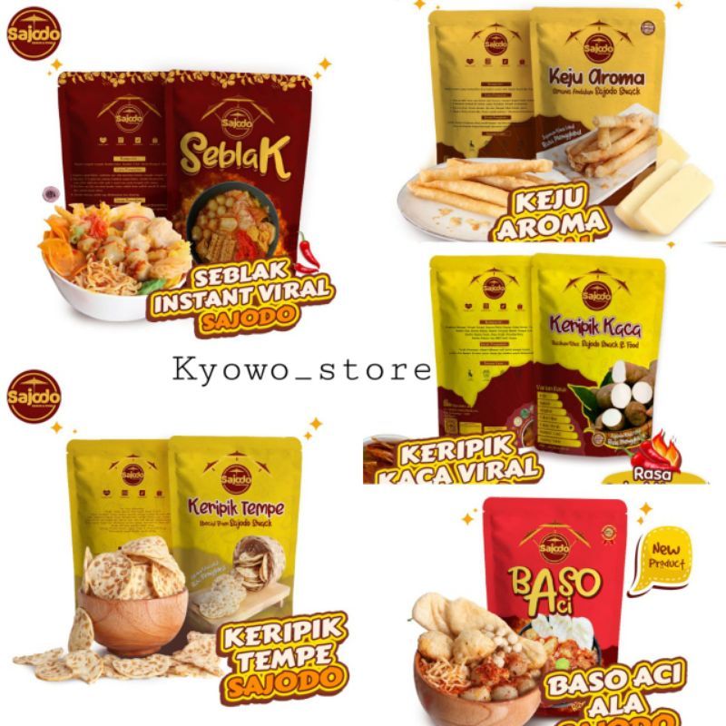 Jual Sajodo Snack Seblak Baso Aci Keju Aroma Keripik Tempe Shopee