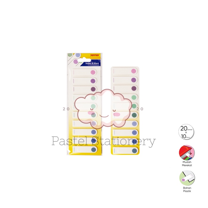 Jual Memo Sticky Notes Pastel IM-64 - Index Mark Penanda Pembatas Joyko ...