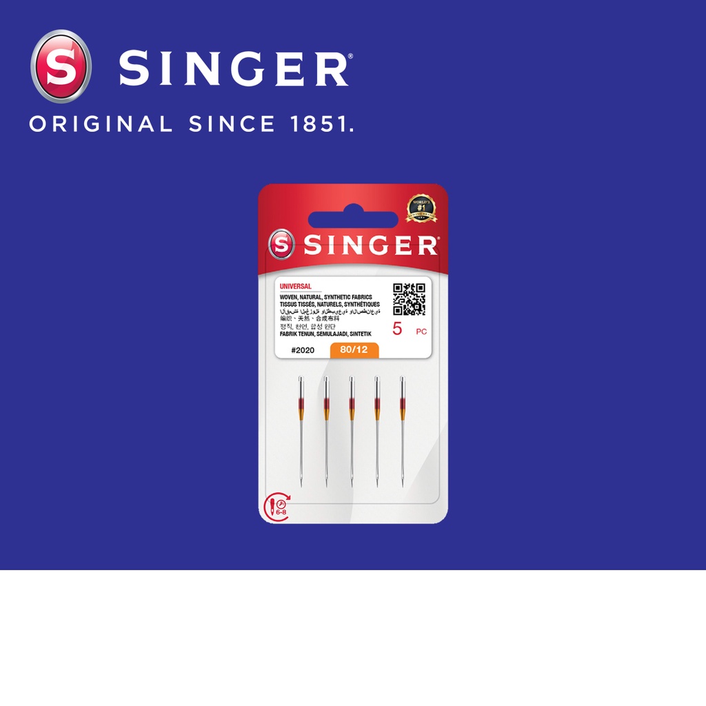 Jual Jarum Mesin Jahit SINGER 2020 (HAx1) No. 11 Blister Pack | Shopee ...
