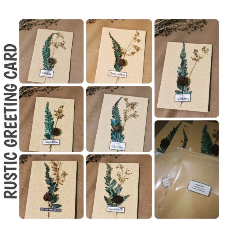 Jual Kartu ucapan 3D rustic /greeting card | Shopee Indonesia