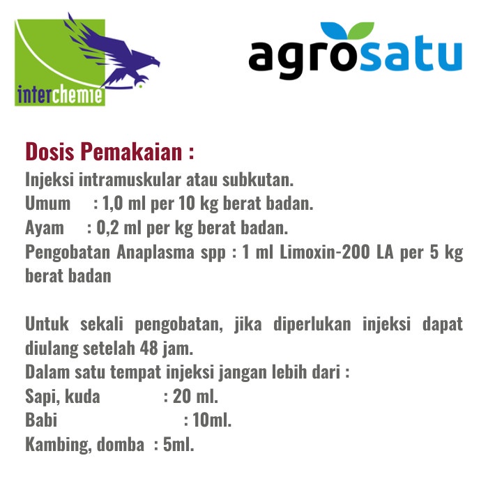 Jual Limoxin 200 LA 100ml Original Obat Antibiotik Oxytetracycline ...