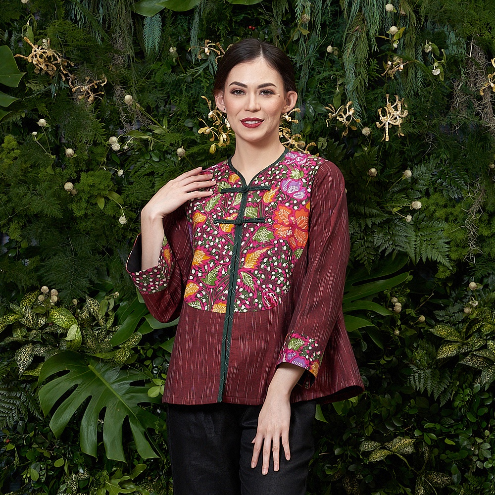 Jual NONA RARA - Condet lasem T1750, Baju Batik Kasual Modern | Shopee ...