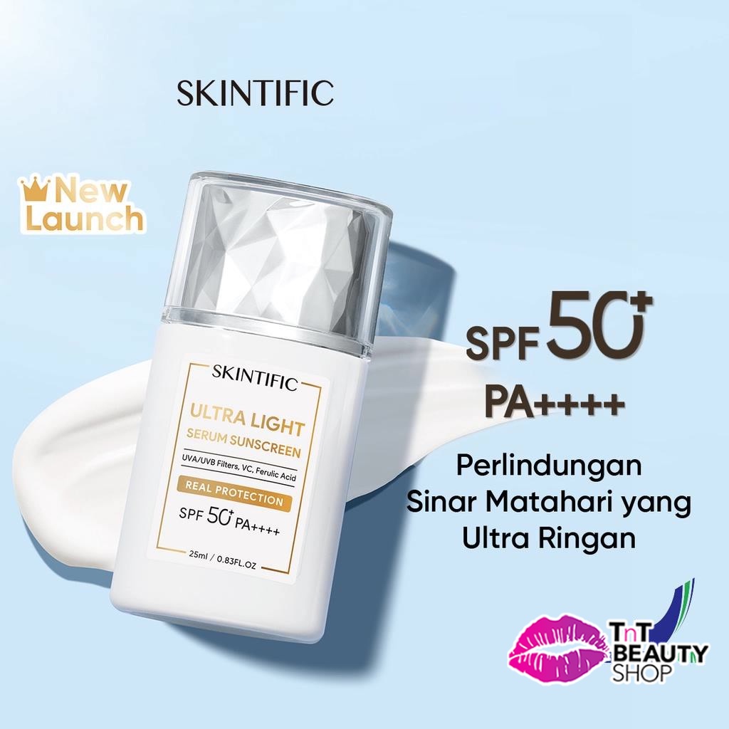 Jual SKINTIFIC Sunscreen Ultra Light Serum SPF50 PA++++ 25ml | Skincare ...