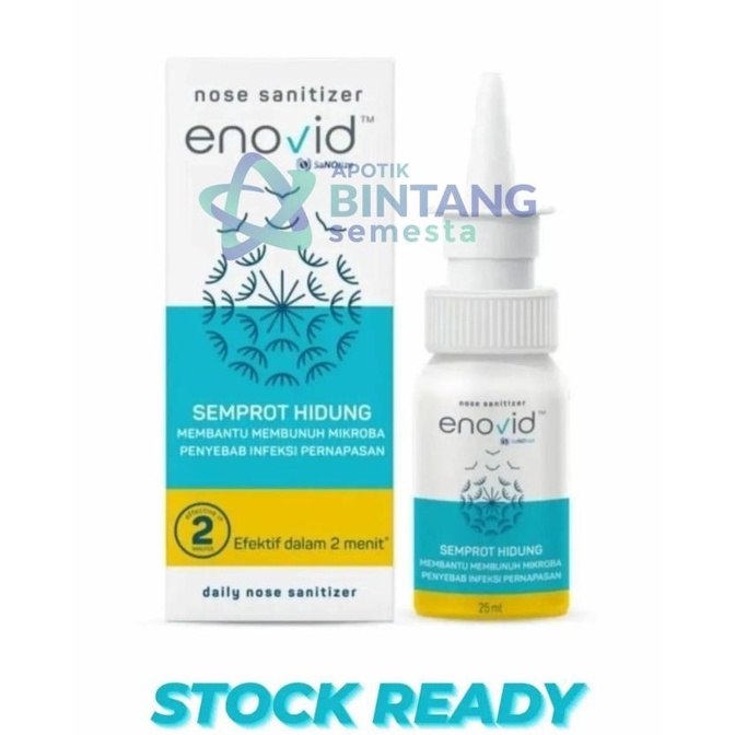 Jual Enovid Nasal Spray Daily Nose Sanitizer Spray Anti Covid 100