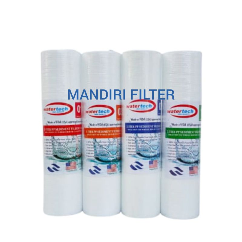 Jual Cartridge Filter Air / Filter Sedimen 10 Inch WATERTECH 01/03/05 ...