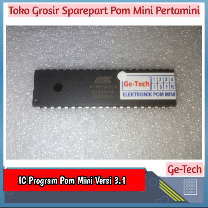 Jual IC Atmel Atmega 32A Original Isi Program Pertamini Versi Edit Nama ...
