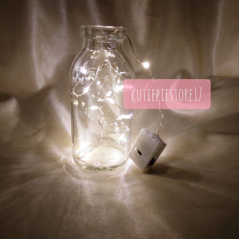 Jual Lampu Kawat Meter Fairy Light Led Tumblr Baterai Warm White