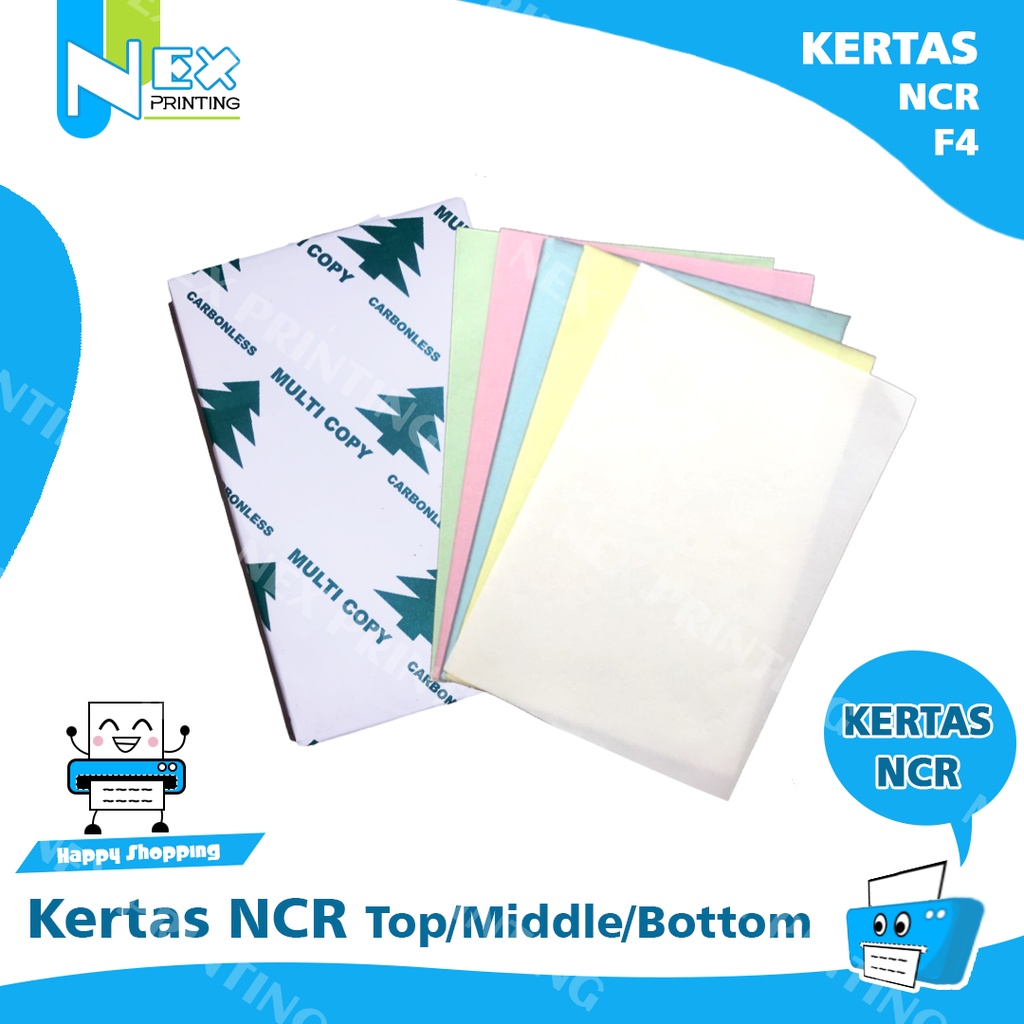 Jual Kertas NCR carbonless untuk nota bon faktur tembus rangkap 1 2 3 ...