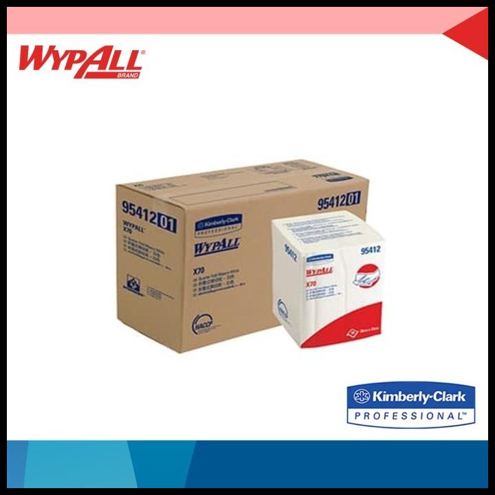 Jual Wypall X70 95412E Manufactured Rags, Fold, 90 Sheets Per Pack ...