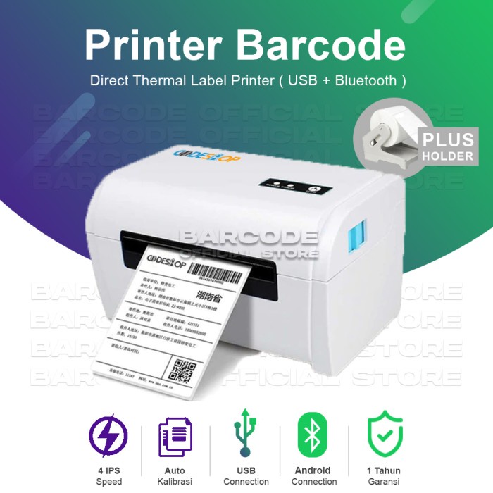 Jual Barcode Printer Thermal Codeshop Cetak Label Pengiriman Resi ...