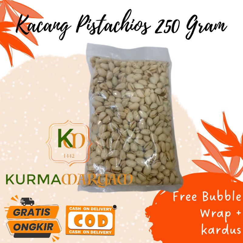 Jual Kacang Fustuk 250 Gram Pistachio Khas Arab Saudi Almond Mede ...