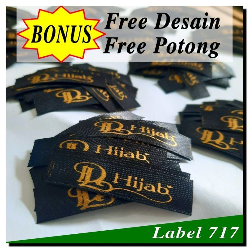 Jual LABEL BAJU LABEL HIJAB LABEL SATIN PLUS POTONG | Shopee Indonesia