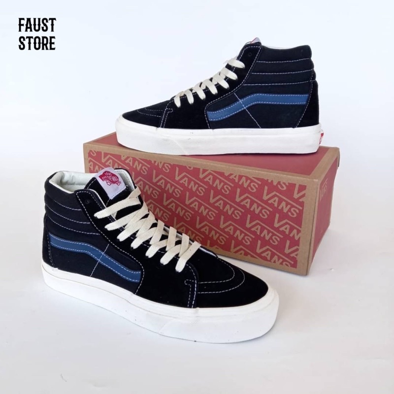 Vans vault og sk8 hi lx black dress blue sales