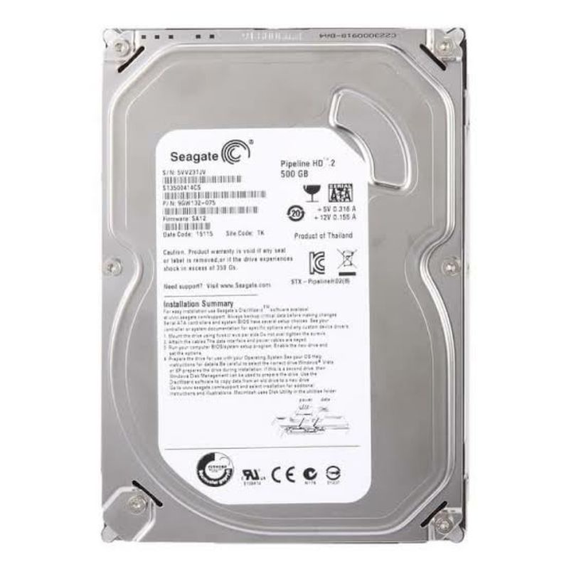 Jual HDD Internal Seagate 500gb Slim | Shopee Indonesia