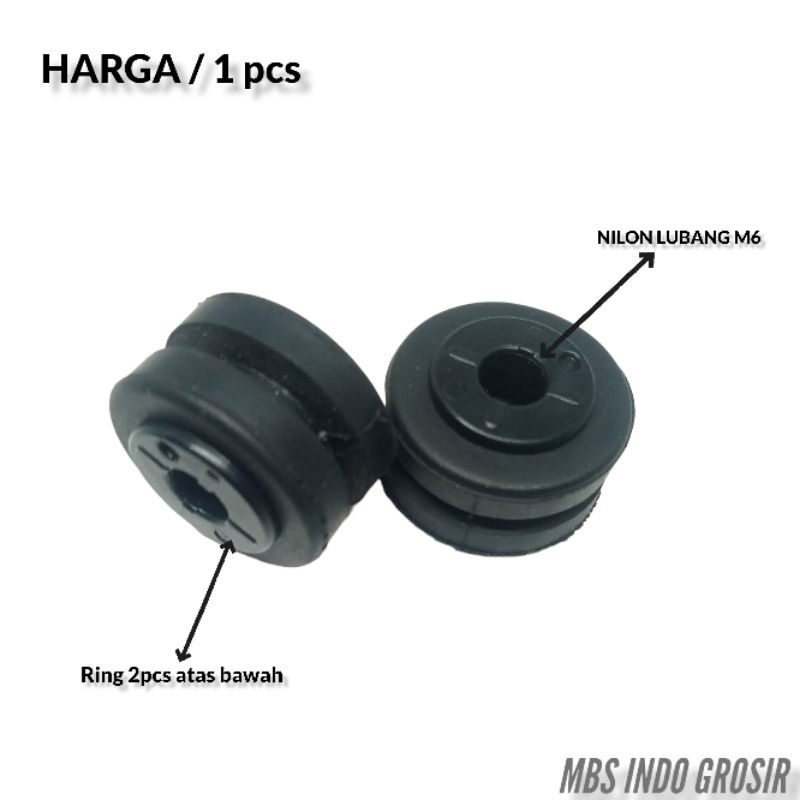 Jual RUBBER BUSHING BODY M6 BAUT KUNCI 10 KARET PEREDAM GERTAR BODY
