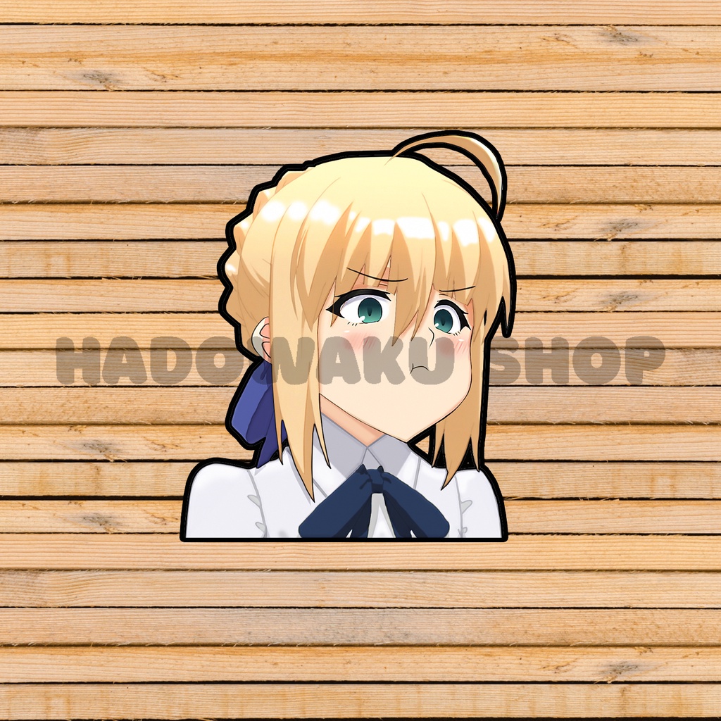 Jual Sticker Vinyl - Peeker Anime Saber Fate / Stay Night | Shopee ...
